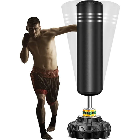 Freestanding Punching Bag with Suction Cup Base - Quiet & Stable for Home Gyms - Booyes fitness