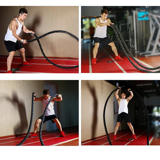 Premium Battle Ropes for Crossfit, HIIT, and Strength Training - Booyes fitness